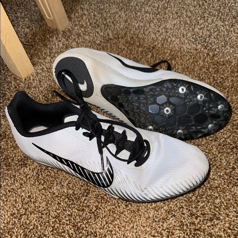 Nike Zoom Rival M Men's White Track Shoes spikes cleats size 9
